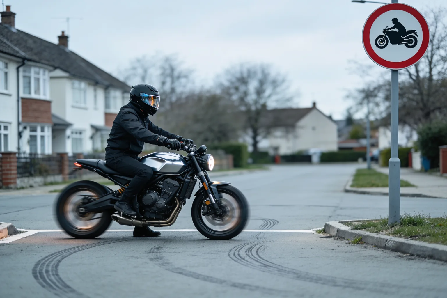 Welche Fahrzeuge dürfen eine so beschilderte Straße nicht befahren? (Motorrad)