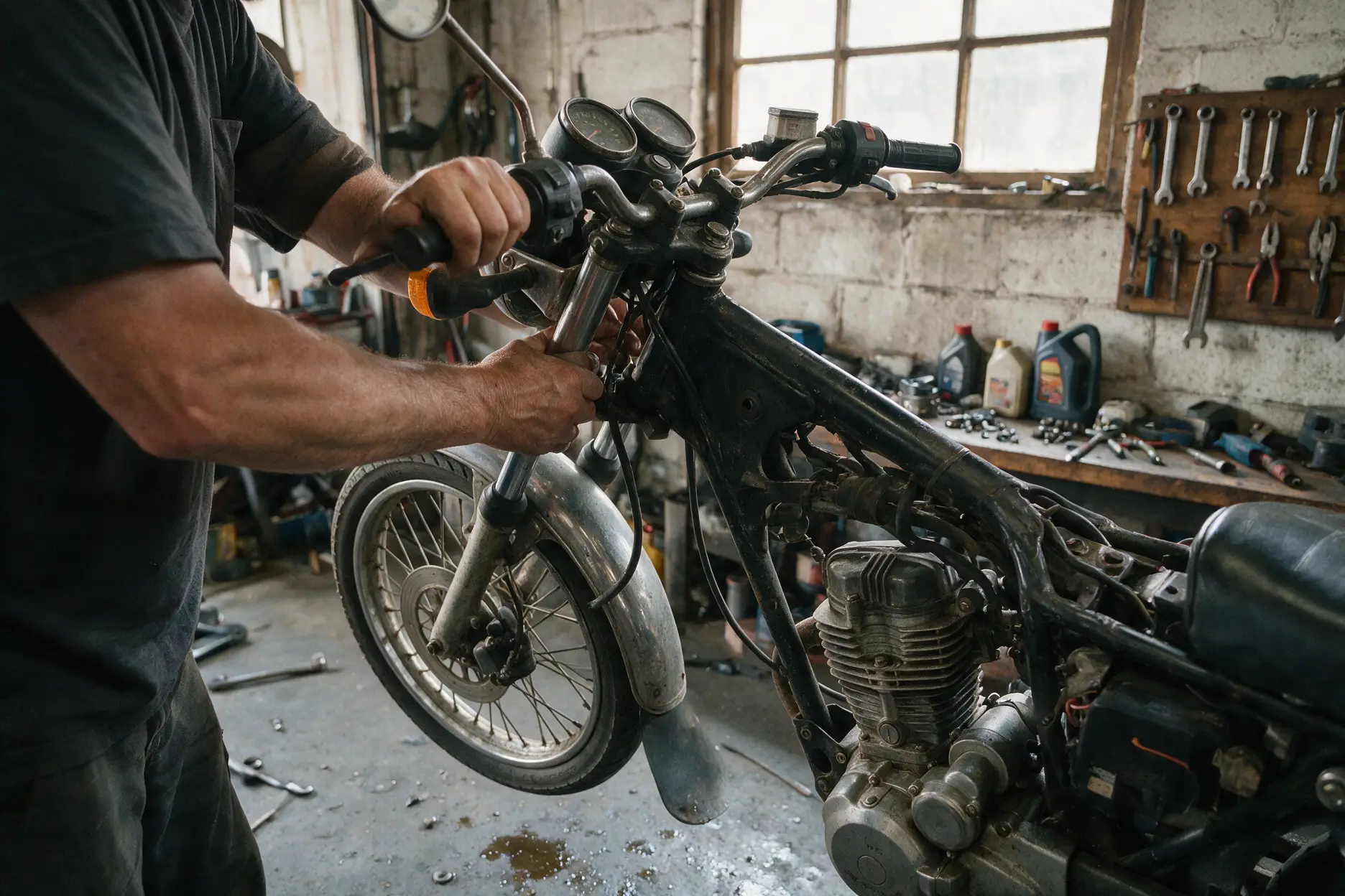 Lenkkopflager-Mängel am Motorrad erkennen